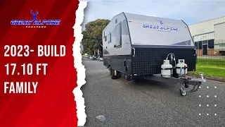 2023 Great Alpine 17.10 FT Family Caravan (Double Bunk East - West Bed)