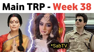 Sab tv week 38 trp - Tera Yaar Hoon Main trp - Ziddi Dil Maane Na | Maddam Sir, hero, tmkoc trp