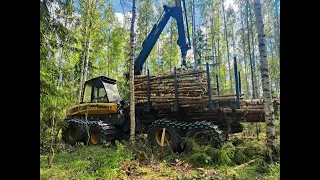 Ponsse Elk Viikkoon aloitus ja Danin kanssa samalla työmaalla