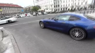 MERCEDES AMG GT S POWERSLIDE IN WARSAW