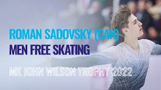 Roman SADOVSKY (CAN) | Men Free Skating | Sheffield 2022 | #GPFigure