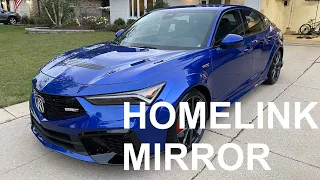HomeLink Mirror Install for 2024 Acura Integra