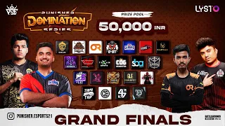 PUNISHER DOMINATION SERIES GRAND FINALS FT  @GodLikeEsportss @JONATHANGAMINGYT @HYDRAHRISHAV@MAVIOP