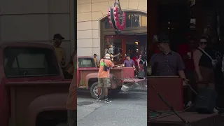 Maurice the music singing Teneessee Whiskey back of pickup truck Bourbon street New Orleans #shorts