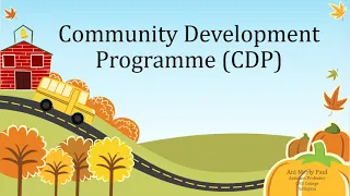 Community Development Programme  CDP