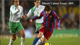 Messi 003 -Messi's Third Career Goal -27Nov2005 Barcelona Vs Racing La Liga 2005-06 1st Dribble Goal