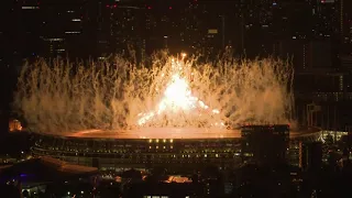 Olympics opening ceremony fireworks