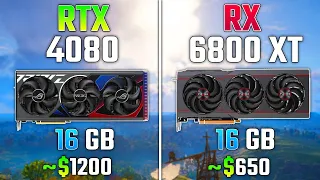 NVIDIA RTX 4080 vs RX 6800 XT | Test in 7 Games