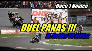 M. Robby VS Aldiaz Semakin MEMANAS || Race 1 Novice Oneprix Sentul