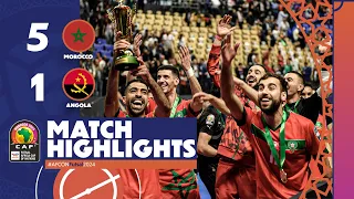 AFCON Futsal 2024 - Morocco 5-1 Angola l Final