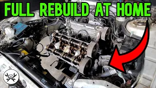 How to Pull 6G72 Twin Turbo Engine Home Garage | Mitsubishi  3000GT VR4 - Dodge Stealth RT