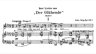 Alban Berg - Four Songs for Voice and Piano (Op. 2) [Score Video] (Fischer-Dieskau)