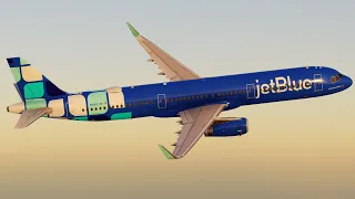 JetBlue JBU1332 | New York - Boston | Toliss A321 | X-Plane 12 | Vatsim