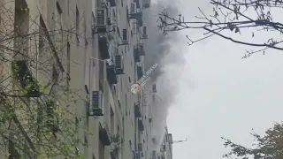 Пожар на Глушко, 6б в Одессе