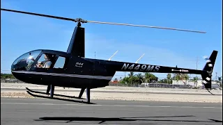 Robinson R44 Start-Up, Takeoff & Landing - Helicopter N449MS