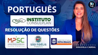 AULA #236 - INSTITUTO CONSULPLAN - RESOLUÇÃO DE QUESTÕES - PORTUGUÊS