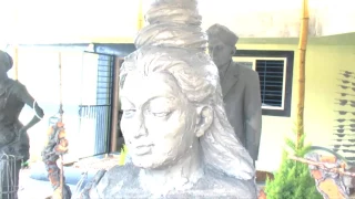 Contemporary Cement Sculpting Camp, Karnataka - Lord Shiva Sculpture