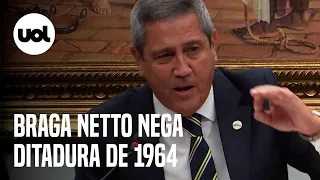 Braga Netto mente ao negar ditadura em 1964: 'Se houvesse, muitos não estariam aqui'