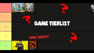 The Ultimate Game Tier List (pt.1)