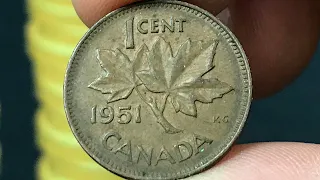 1951 Canada 1 Cent Coin • Values, Information, Mintage, History, and More