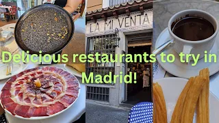6 amazing restaurants to try in Madrid, Spain!
