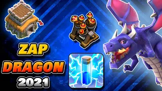 Town Hall 8 Zap Dragon Army 2021 | Latest Zap Strategy for Farming/Pushing/War | Shahzex | (COC)