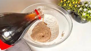Just add Coca-Cola to the flour and the bread is ready. A new recipe for delicious bread.