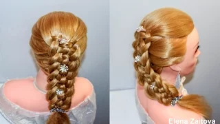 ПРИЧЕСКА В ШКОЛУ ПЛЕТЕНИЕ КОСА ИЗ 6 ТИ |ПРИЧЕСКИ БЫСТРЫЕ ПРОСТЫЕ |HAIRSTYLES ЛАЙФХАК| ЕЛЕНА ЗАИТОВА