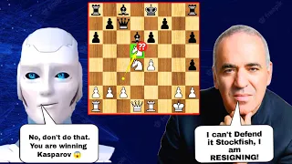 Stockfish Robot Shocked Because Mikhail Tal's Knight Sacrifice was a Blunder | Garry Kasparov vs tal