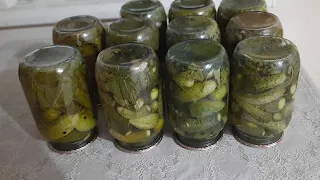 Мариновані огірочки,мій улюблений рецепт.Смачні,хрумкі,кисло-солодкі огірки.Простий рецепт.