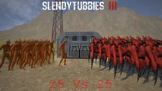 25 Vs 25 Battle Thing | Slendytubbies 3 Epic Sandbox Mode