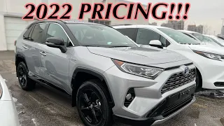 WOW!! The 2022 Toyota RAV4 hybrid pricing is here!!