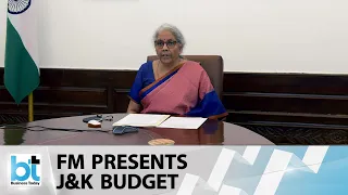 FM Nirmala Sitharaman delivers J&K budget in the parliament