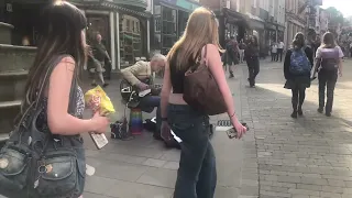 Eleanor Rigby - busking in Winchester