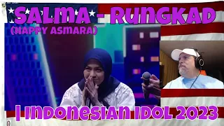 Salma - Rungkad (Happy Asmara)| Spektakuler Show 4 | Indonesian Idol 2023 - First Time hearing Salma