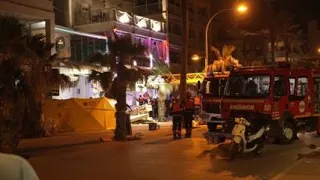 The collapse of a building in Palma de Mallorca leaves 4 people dead