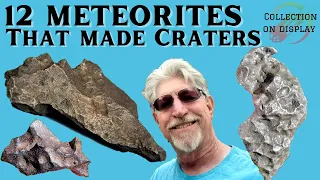 Iron Meteorite Collection ☄️ Crater Making Meteorites, Earth Asteroid Impact Education (Show & Tell)