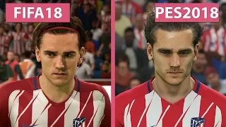 FIFA 18 vs. PES 2018 – Graphics Comparison 4K