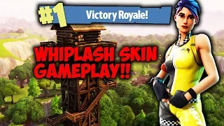 Fortnite Battle Royale "WHIPLASH" Skin Gameplay (Victory Royale)