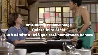 Resumo do capítulo 179 da novela Poliana Moça 24/11 quinta feira