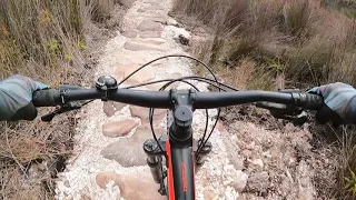 Waterfall mountain bike track preview, from Mount Owen in Queenstown Tasmania.