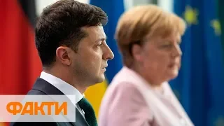 Зеленский принял звонок от Меркель. Лидеры Украины и Германии обсудили встречу в Париже