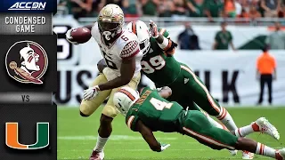 Florida State vs. Miami Condensed Game | 2018 ACC Football