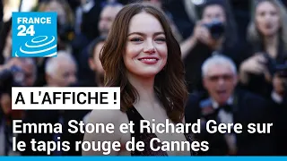 Á l'Affiche à Cannes : Emma Stone et Richard Gere sur le tapis rouge • FRANCE 24