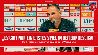 Die Pressekonferenz vor dem Spiel in Wolfsburg