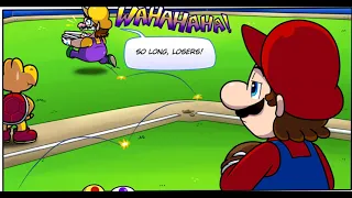 Wario steals Third Base! (Literally!)- Mario Superstar Baseball Comic Dub