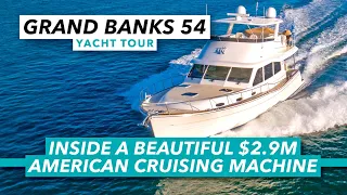 Grand Banks GB54 tour | Inside a beautiful $2.9m American cruising machine | Motor Boat & Yachting