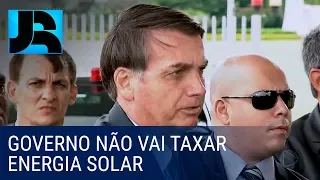 Presidente Bolsonaro reafirma que não pretende taxar energia solar