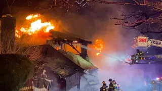 2 ALARM CHRISTMAS Morning Structure Fire Wall, New Jersey 12/25/20