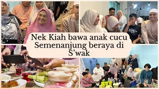 Nek Kiah bawa anak cucu Semenanjung beraya di S’wak